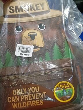 Loungefly Smokey Bear Brown Green Backpack